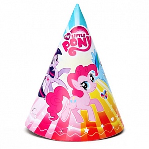 Набор из 6 колпаков дизайн Моя маленькая пони (Веселый Праздник, K-MLP-06 144)